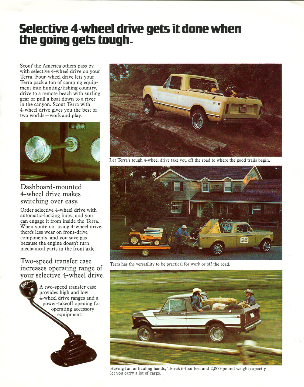 1976 International Scout Terra Brochure Page 3